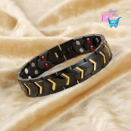 Men's Titanium Steel Therapeutic Health Bracelet (B0029)